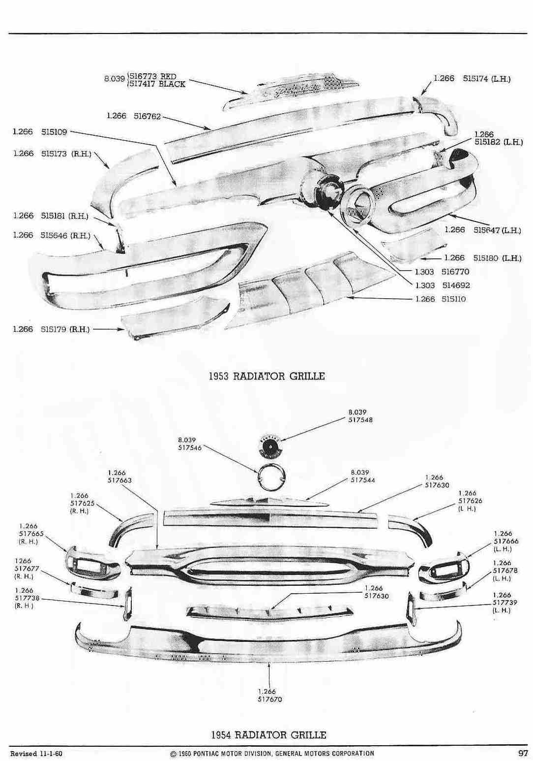 Pontiac Master Parts Catalog (1955-1960) - Illustrated Reproduction Book